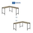 Ver imagem 7 de Escrivaninha Mesa Escritório em L Estilo Industrial 120x140cm Active