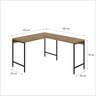 Mesa de Escritório em L Estilo Industrial 120x140cm Active - 3