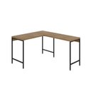 Ver imagem 2 de Escrivaninha Mesa Escritório em L Estilo Active 120cm Industrial Yescasa Preto