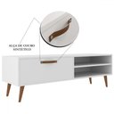 Ver imagem 5 de Rack para Tv até 43 Polegadas Singapura 1 Porta 1 Prateleira Branco - Panorama Móveis