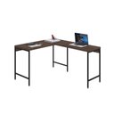 Ver imagem 4 de Escrivaninha Mesa Escritório em L Estilo Active 120cm Industrial Yescasa Marrom