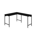 Ver imagem 2 de Escrivaninha Mesa Escritório em L Estilo Active 120cm Industrial Yescasa Preto