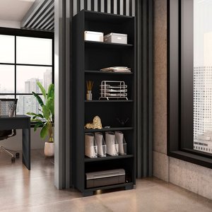 Estante Livreiro Prateleiras Estante Multiuso Organizador:preto