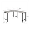 Mesa de Escritório em L Estilo Industrial 120x140cm Active - 3