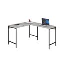 Ver imagem 4 de Escrivaninha Mesa Escritório em L Estilo Active 120cm Industrial Yescasa Branco