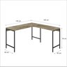 Escrivaninha Mesa Escritório em L Estilo Industrial 135x140cm Active - 3