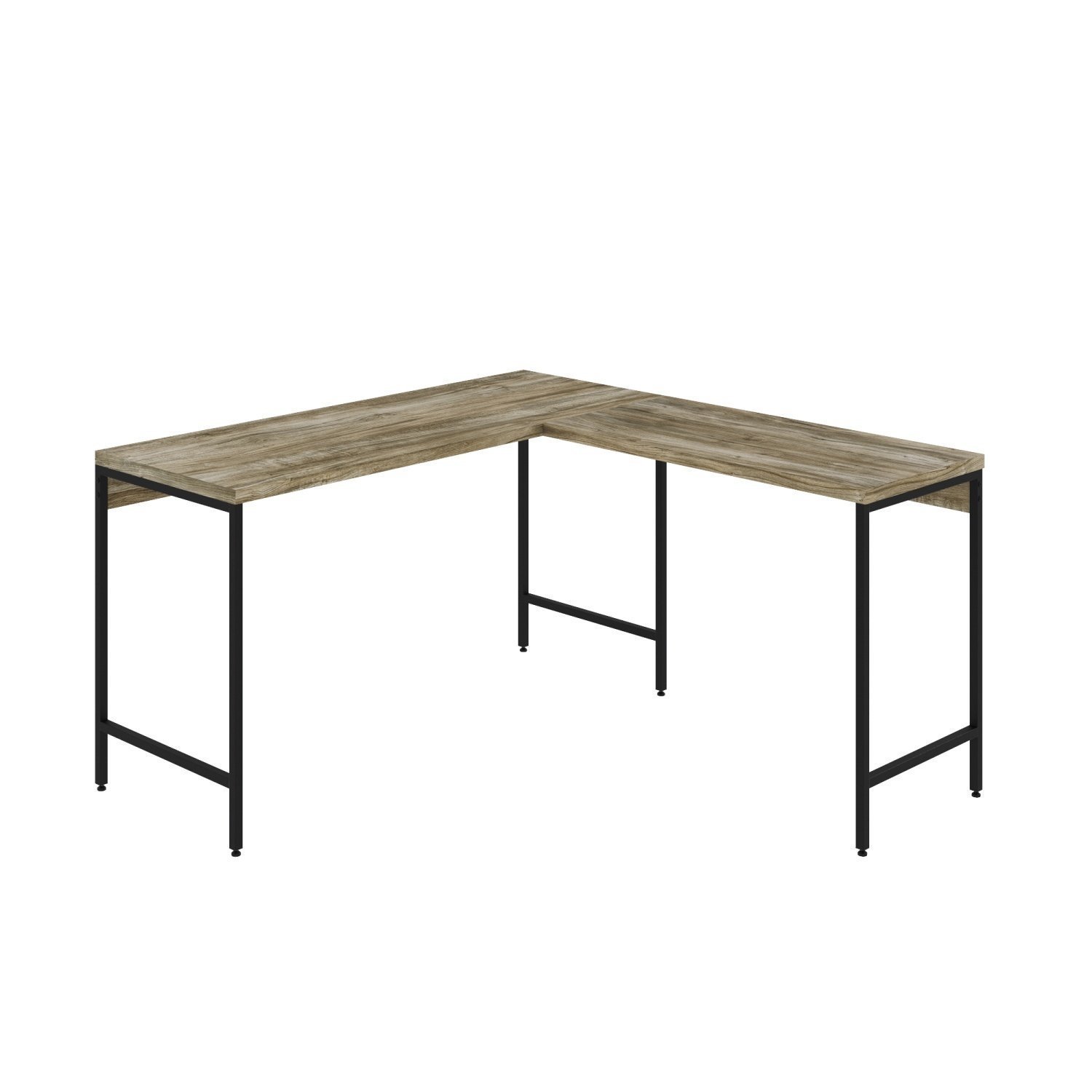 Mesa de Escritório em L Estilo Industrial 135x140cm Active - 2