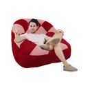 Ver imagem 2 de Poltrona Paloma Escritório Sala Pé Plástico Suede Vermelho e Suede Rose - Dominic Decor