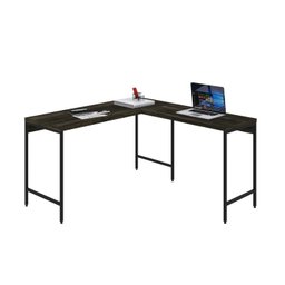 Mesa de Escritório em L Estilo Industrial 135x140cm Active - 4