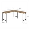 Escrivaninha Mesa Escritório em L Estilo Industrial 135x140cm Active - 3