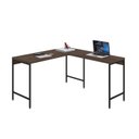 Ver imagem 4 de Escrivaninha Mesa Escritório em L Estilo Active 135cm Industrial Yescasa Marrom