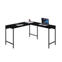 Ver imagem 4 de Escrivaninha Mesa Escritório em L Estilo Active 135cm Industrial Yescasa Preto