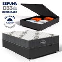 Ver imagem 2 de Cama Box Baú com Colchão de Espuma D33 Ortobom Airtech 100 Casal 138 Cm