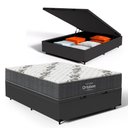 Ver imagem 1 de Cama Box Baú com Colchão de Espuma D33 Ortobom Airtech 100 Casal 138 Cm