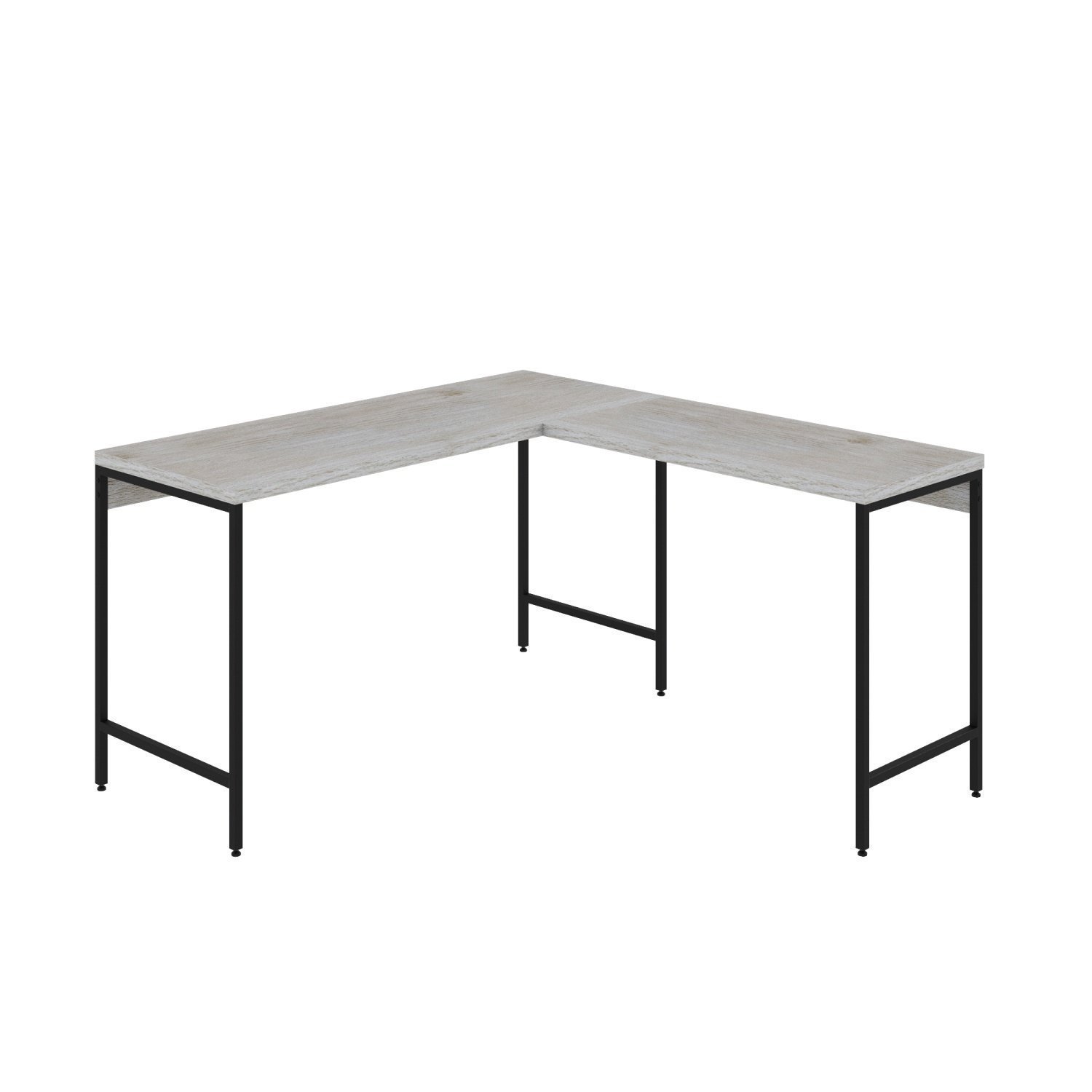 Mesa de Escritório em L Estilo Industrial 135x140cm Active - 2