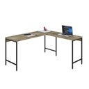 Ver imagem 4 de Escrivaninha Mesa Escritório em L Estilo Industrial 150x140cm Active