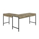 Ver imagem 6 de Escrivaninha Mesa Escritório em L Estilo Active 150cm Industrial Yescasa Marrom