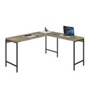 Ver imagem 4 de Escrivaninha Mesa Escritório em L Estilo Active 150cm Industrial Yescasa Marrom