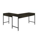 Ver imagem 6 de Escrivaninha Mesa Escritório em L Estilo Active 150cm Industrial Yescasa Marrom