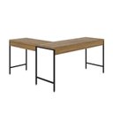 Ver imagem 6 de Escrivaninha Mesa Escritório em L Estilo Active 150cm Industrial Yescasa Preto