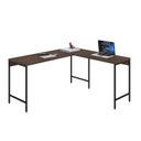 Ver imagem 4 de Escrivaninha Mesa Escritório em L Estilo Active 150cm Industrial Yescasa Marrom