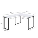 Ver imagem 3 de Escrivaninha Mesa Escritório em L Estilo Industrial 120x150cm Kuadra