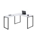 Ver imagem 4 de Escrivaninha Mesa Escritório em L Estilo Industrial 120x150cm Kuadra