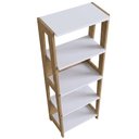 Ver mais imagens de Estante para Escritório Home Office 4 Prateleiras Soul A03 Hanover Off White - Lyam Decor