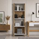 Ver imagem 4 de Estante para Escritório Home Office 4 Prateleiras Soul A03 Hanover Off White - Lyam Decor