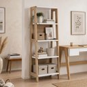 Ver imagem 1 de Estante para Escritório Home Office 4 Prateleiras Soul A03 Hanover Off White - Lyam Decor