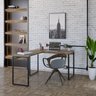 Escrivaninha Mesa Escritório em L Estilo Industrial 120x150cm Kuadra - 1