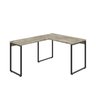 Escrivaninha Mesa Escritório em L Estilo Industrial 120x150cm Kuadra - 2