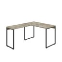 Ver imagem 2 de Escrivaninha Mesa Escritório em L Estilo Kuadra 120cm Industrial Carvalho