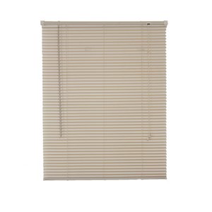 Persiana Horizontal Cortina PVC Bege 70 (L) x 130 (A) cm 0,70 x 130 Completa C/ Kit de Instalação