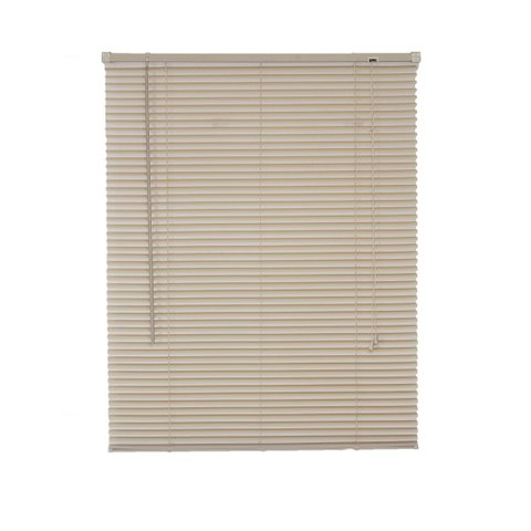 Persiana Horizontal Cortina PVC Bege 70 (L) x 130 (A) cm 0,70 x 130 Completa C/ Kit de Instalação