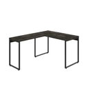 Ver imagem 2 de Escrivaninha Mesa Escritório em L Estilo Kuadra 120cm Industrial Carvalho Dark Marrom