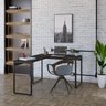 Escrivaninha Mesa Escritório em L Estilo Industrial 120x150cm Kuadra - 1