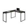 Escrivaninha Mesa Escritório em L Estilo Industrial 120x150cm Kuadra - 4