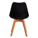 Ver imagem 2 de Kit 4 Cadeiras Saarinen Preto + Mesa Redonda 70cm branca