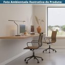 Ver imagem 6 de Kit 2 Cadeiras Escritório Manhattan Black Esteirinha Diretor Fratini Pu Caramelo Base Rodízio