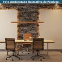 Ver imagem 5 de Kit 2 Cadeiras Escritório Manhattan Black Esteirinha Diretor Fratini Pu Caramelo Base Rodízio