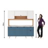 Cozinha Compacta 7 Portas 1 Gaveta CZ1025 Yescasa - 3