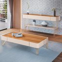 Ver imagem 2 de Kit Aparador La Vie com Mesa de Centro Harmony B01 Off White Cinamomo