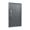 Ver imagem 1 de Porta Pivotante Alumínio Lambril c/Puxador Esq. Elite Cinza 216x150 Brimak