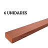 6 Ripas Sarrafos de Eucalipto 1x2x100cm Aplainado Artesanato - 2