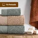 Ver imagem 6 de 1 Toalha Rosto Macia 450g/m2 Grossa Absorvent 50x80 Med Ro