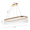 Lustre Pendente Nordecor Gouli On 2893 Ouro Brilho Led Bivolt - 4
