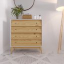 Ver imagem 1 de Cômoda Infantil 4 Gavetas Sing