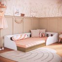 Ver imagem 1 de Cama Solteiro Montessoriana Infantil Branco/mel