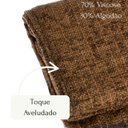 Ver imagem 6 de Manta para Sofá Peseira em Chenile 1.80x1.20m - Marrom Chocolate